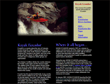 Tablet Screenshot of kayakecuador.com